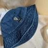 Versatile Denim Fishing Cap Korean Sun Protection Hat Cute Denim Bucket Cap  Spring Summer
