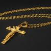 Christian Ornament Men Jesus Cross Vintage Necklace