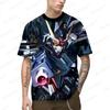 Trend Tee Shirt Men T-shirt Short Cosplay Tops  Oversized Clothing T-shirts Hip Hop Y2k