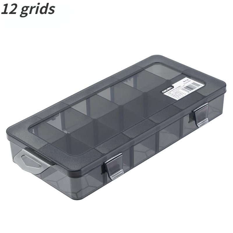 Deli 9-24 Grids Plastic Removable Bulkhead Tool Storage Box Jewelry Display Organizers Boxes Multifunctional Household Tool Case