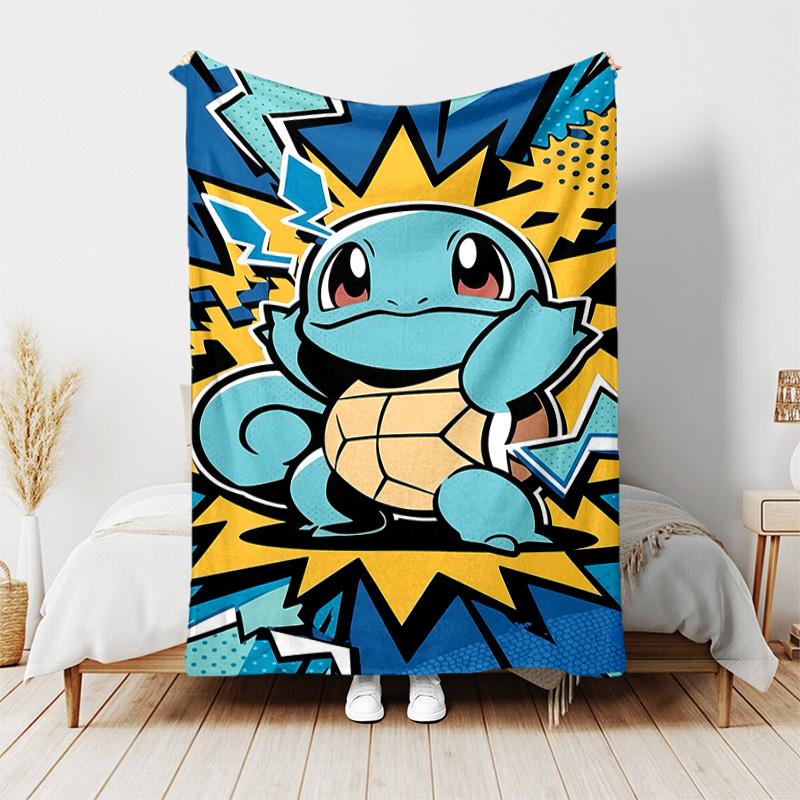 1pc Blanket - Pokémon Print Design, Lightweight Blanket for Sofa, Bed- Soft &Warm, Gift for All Seasons