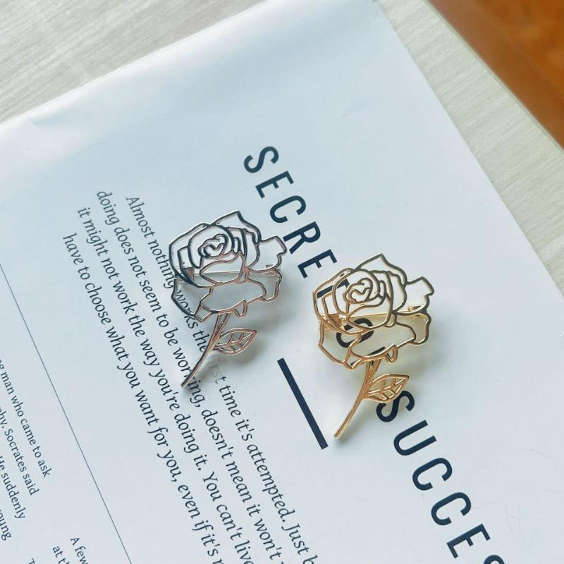 Rounded-cut Rose Brooch - High-end and Luxurious Clothing Accessory for Waist Cincher, Pin, Corsage