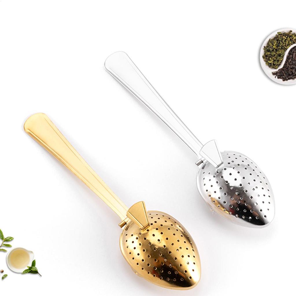 Stainless Steel Tea Strainer Tea Ball Infuser Filter Fine Mesh Tea Infuser Spoon Reusable Loose Leafs Strainer Bag Brew Herb Tea