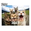 Durable Coil Calendar 2027 Wall Calendar, Decorative Monthly Planner with Metal Twin-Wire Binding for Easy Page Turning And Time Management, Desk Home