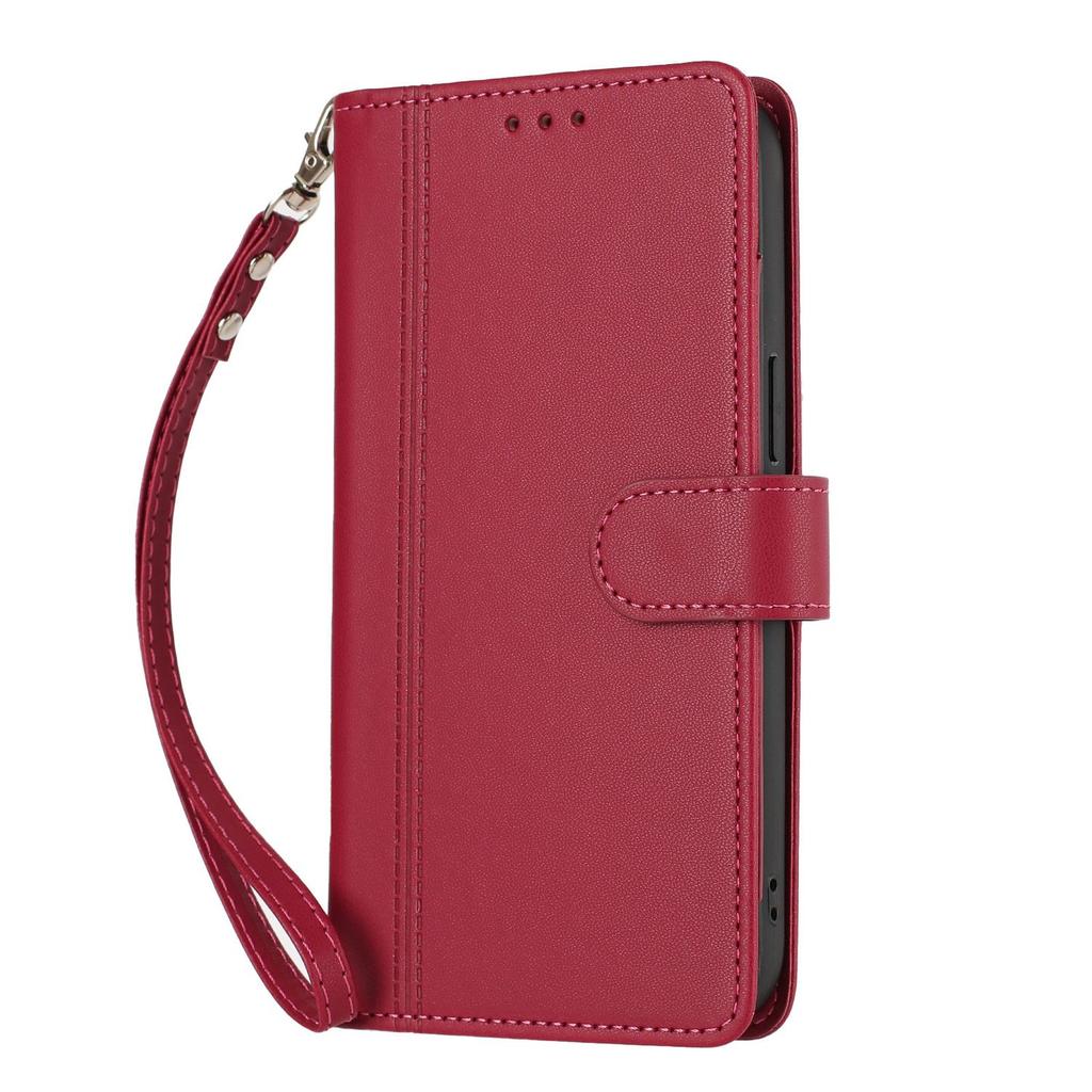 Leather Wallet Flip Case For XiaoMi Poco C95 C81 Pro PU with 9 Card Slots and Wrist Strap