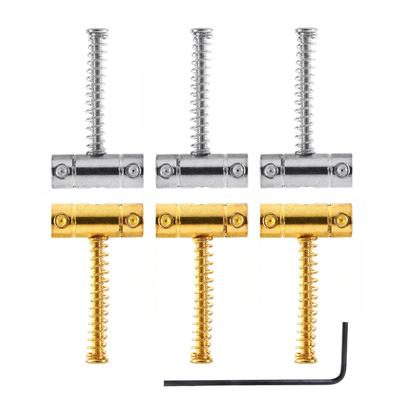 3 Pcs Retro TL Electric Guitar Bridge Saddle Set Telecaster String Saddle Music Instrument Parts