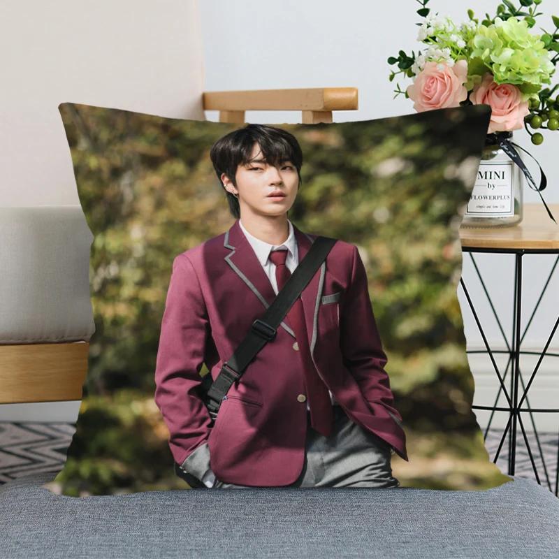 KPOP Hwang In Yeop Pillow Case True Beauty For Home Decorative Pillows Cover Invisible Zippered Throw PillowCases 45X45cm