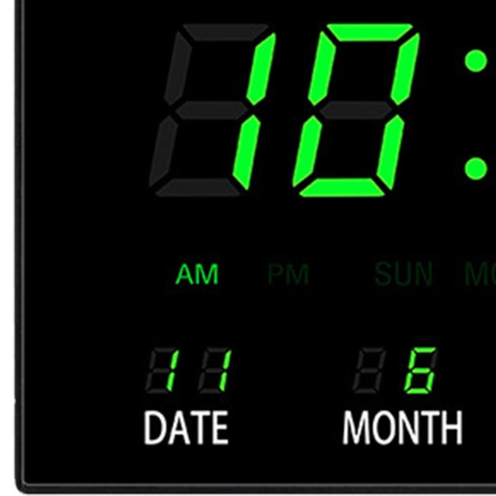 Dagu Large Screen Digital Wall Clock LED Display Desk Time Temperature Calendar Date