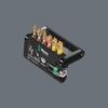 WERA BiTorsion Driver Bit and Holder Set with 073419 7-Piece Diamond-Coated Case,