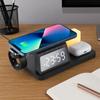 Plastic Wireless Charging Clock Fast Charging Night Light Charger Wireless Charger Clock  Bedroom