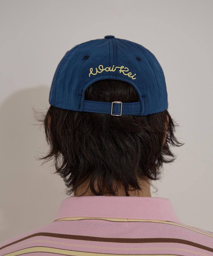WAIKEI Mellow Letter Nylon Cap Navy