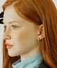Vvv Line Star One-Touch Ring Earrings