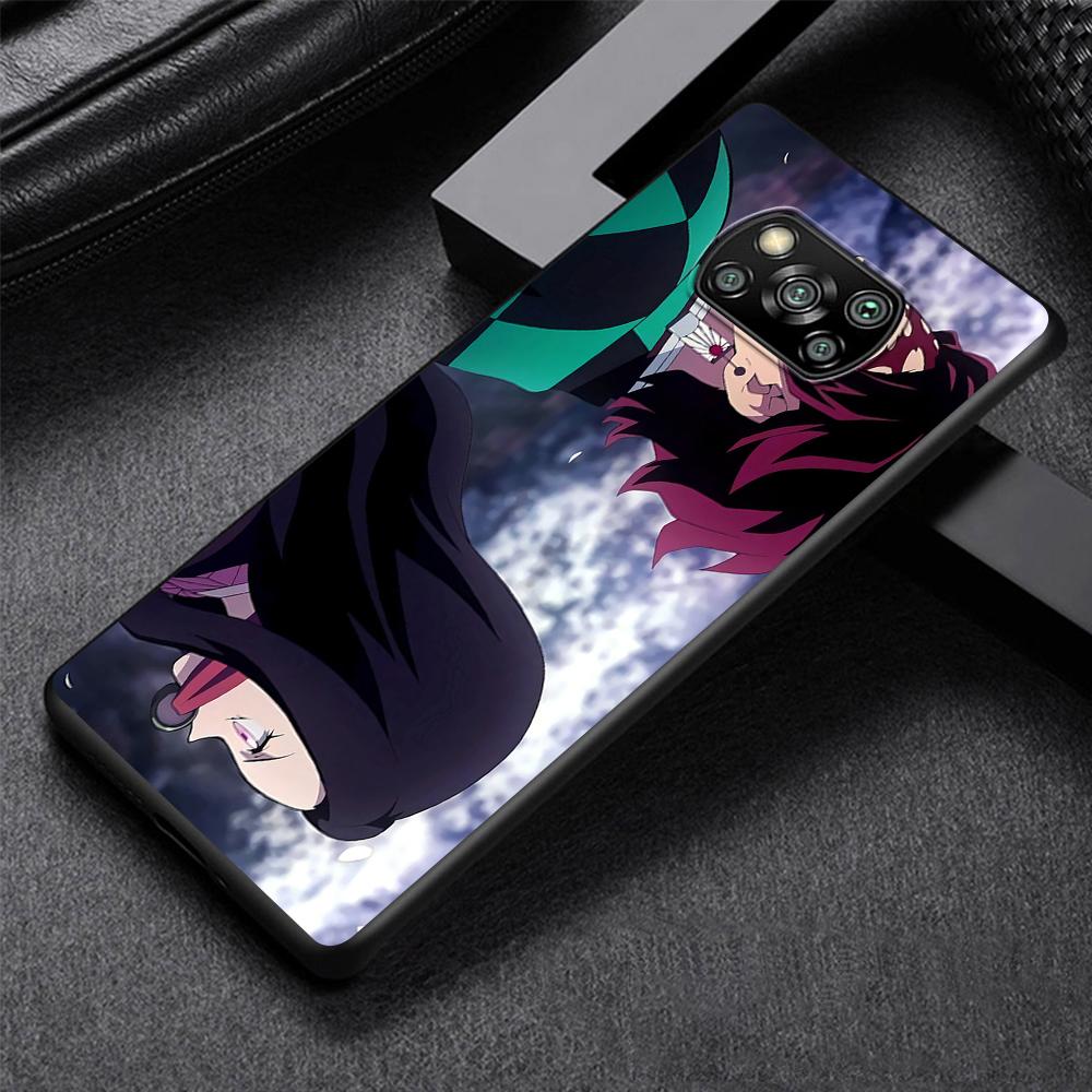 

Чехол для телефона Demon Slayer для Xiaomi Poco X3 NFC M3 X4 Pocophone F1 M4 Pro F3 GT, мягкий силиконовый черный чехол Xiaomi Mi 11T 5G
