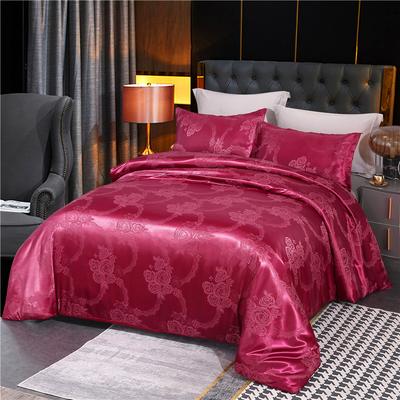 Hochwertiges europäisches Tribute-Satin-Jacquard-3-teiliges Set, leichter Luxus-Stil, moderner minimalistischer Stil, Heimtextilien
