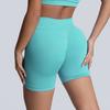 Seamless Matte High Waisted Yoga Shorts, Cinching And Lifting Hips, Tight Fitting Women'S Fitness Pants, Worn As Outerwear Running Shorts
