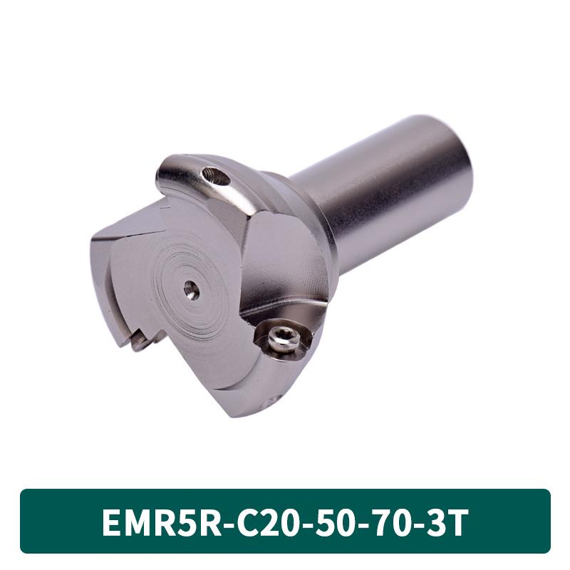 KM12 Right-Angle Milling Arbor with R0.8 Cutter Head, C20 Straight Shank, and C16 R5 Head for Turret Milling Machine