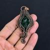 Lady Face Green Onyx Pendant Handmade Gemstone Jewelry, 999 Copper Wire Wrapped Pendant Unique Design Jewelry
