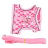 Reflective Adjustable Pet Vest with Rope Hook&Loop Design Chest Protector Bowknot Cat Vest(L )