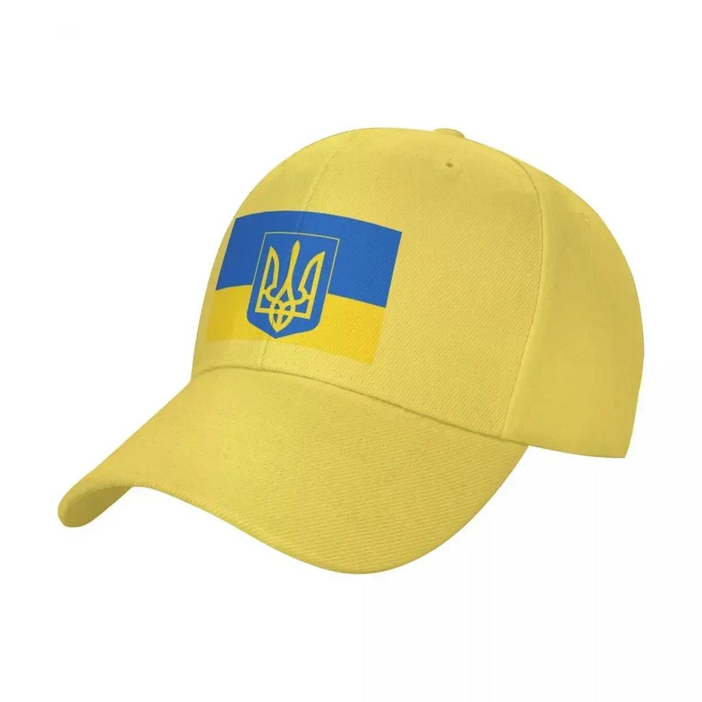 UKRAINIAN FLAG and COAT OF ARMS Baseball Cap Military Cap Man New Hat Golf Cap Hat Luxury Brand Womens Beach Outlet Mens