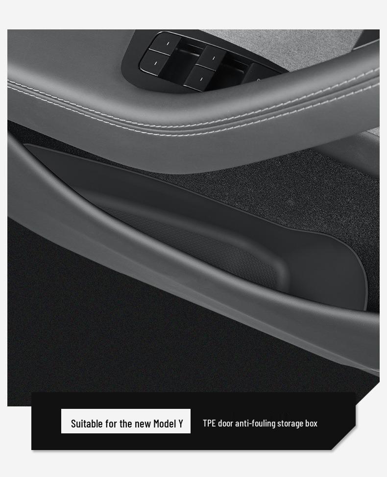 Tesla Model Y3 Door Storage with Velvet Lining - Maodouya Accessories
