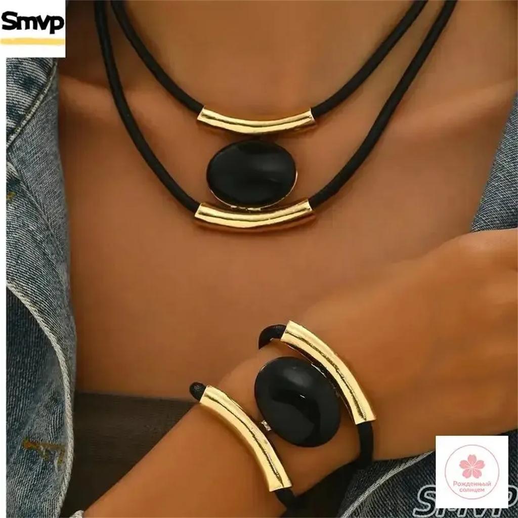Bracelet and Necklace Jewelry Set for Women
