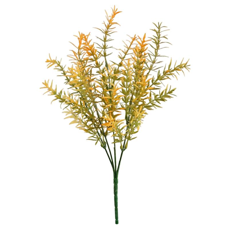 

Artificial Plant Melaleuca Bracteata Festival Wedding Outdoor Garden Yard Decora DIY Gifts Flower Wreath Dining Table Door Props 1 pc помаранчевий