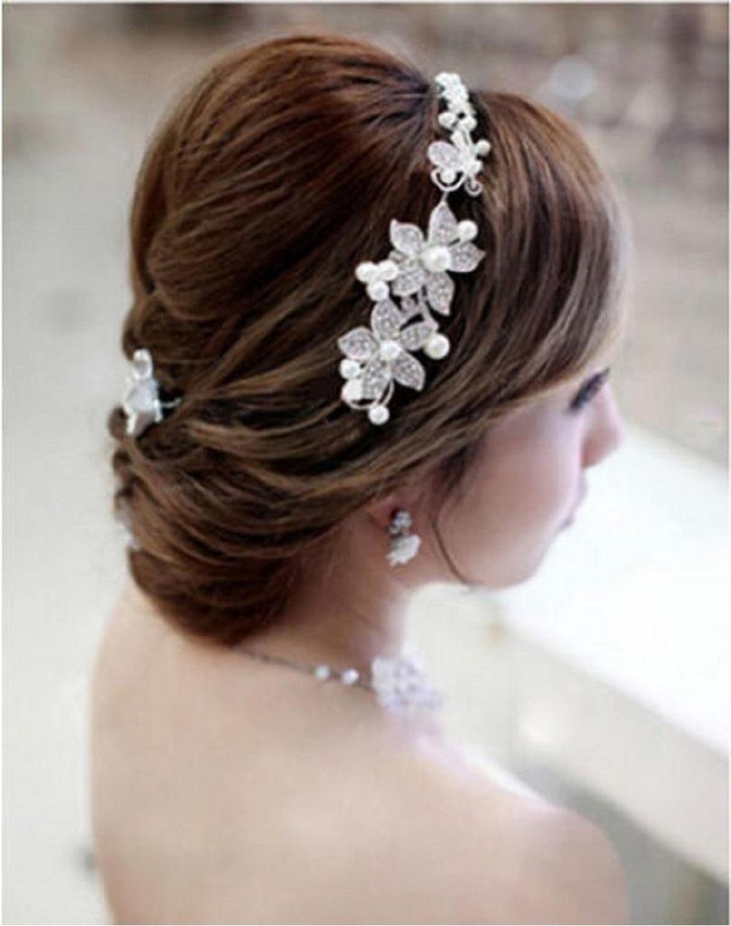 Elegant White Beauty Crystal Headband Stunning Hair Accessory For Ceremonies