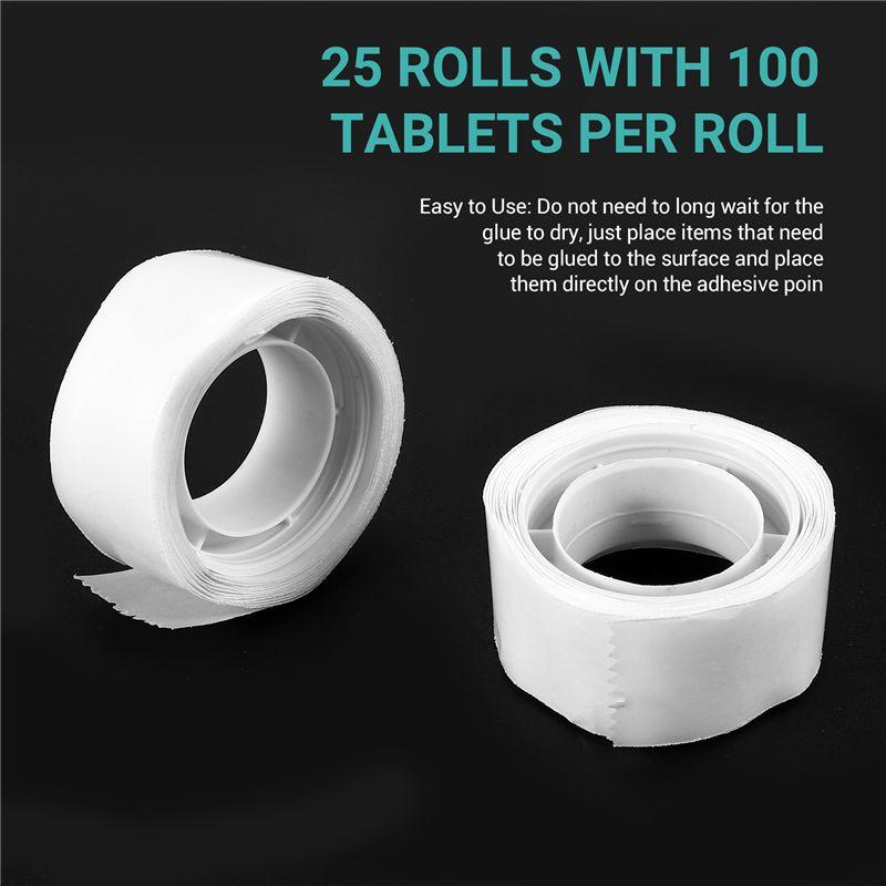 M-Modern-25 Rolls Glue Point Clear Balloon Glue Removable Adhesive Dots Double Sided Dots Glue Tape For Balloons Wedding Decors