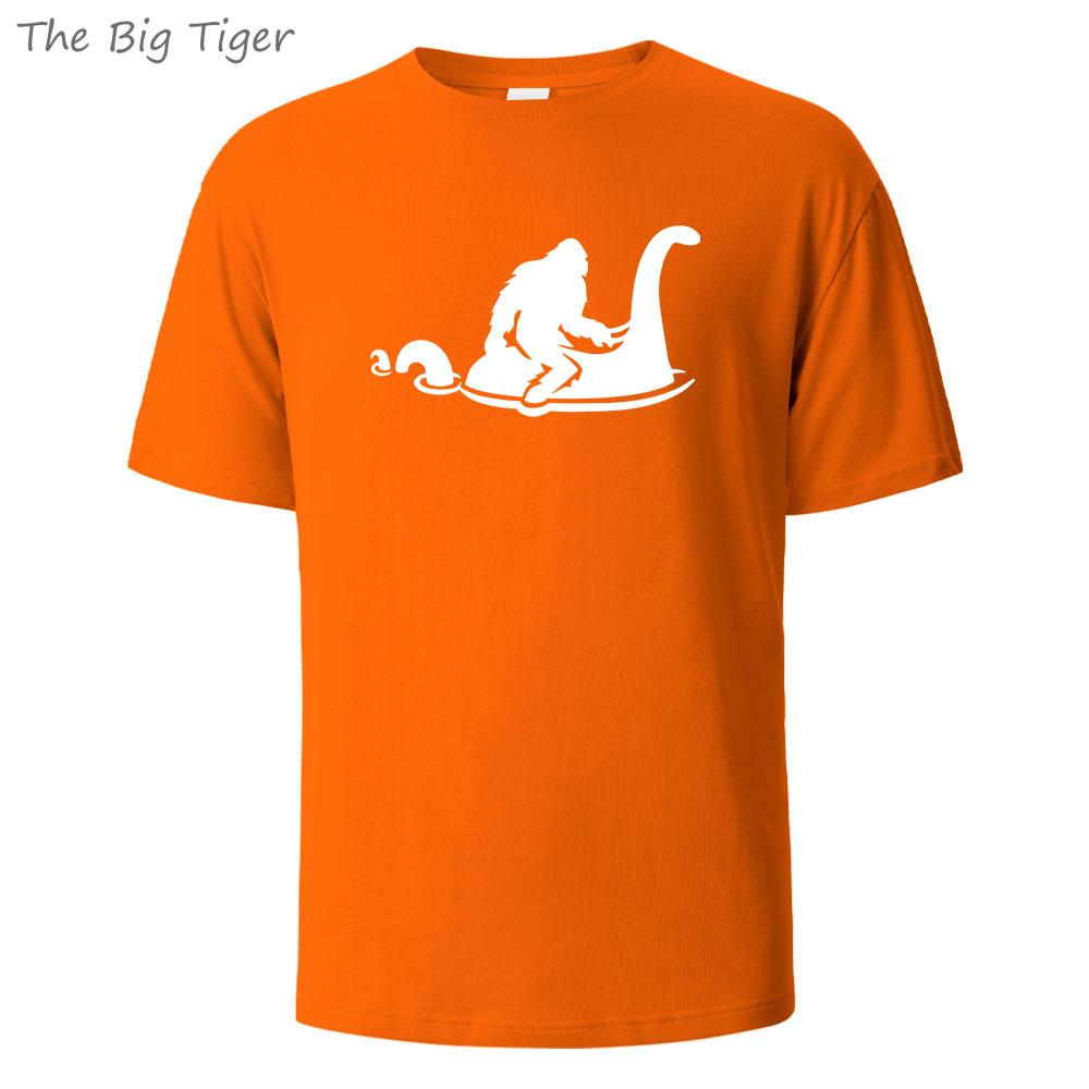 Dinosaur Printed Minimalist Cotton Crew Neck T Shirt Comfortable Fit Lightweight Fabric Unisex Casual Wear Mens Tshirt Fashion