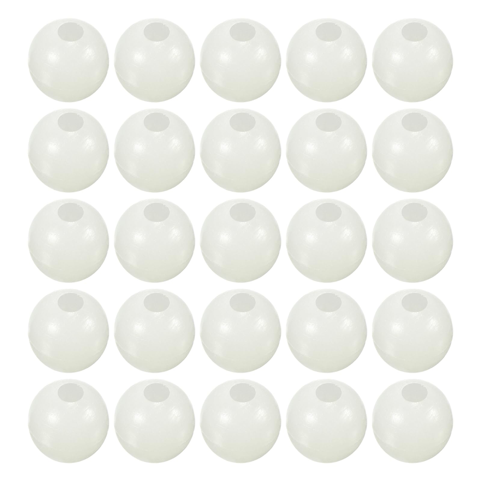 

M METERXITY 200pcs Glow Fishing Beads - Plastic Luminous Round белый