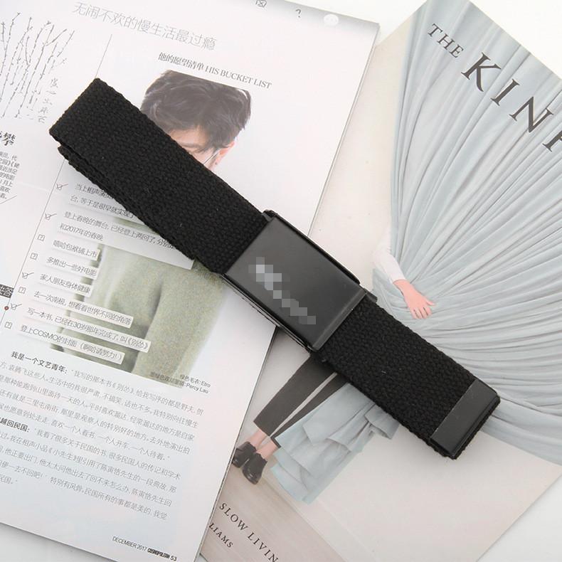 Canvas Belt For Men And Women With Alloy Buckle Fashion Casual Accessory For Students