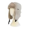 Lei Feng Hat Plaid Print Velvet Lining Buckle Closure Ear Protection Hat Windproof Cold Weather Outdoor Hat