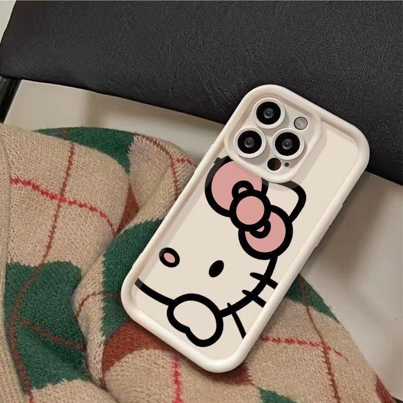 Sanrio Hello Kitty Phone Case For IPhone 16 15 14 13 12 11 Pro Max Mini XR XS X 7 8 Plus Soft TPU Back Cover