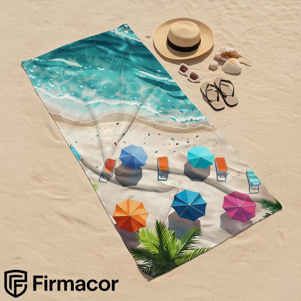 Summer Beach Microfiber Beach Towel Quick Dry Sand Free Oversized Soft Absorbent Bath Towel for Swimming Pool Travel Gym