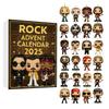 Rocková kapela Vánoční adventní kalendář s akrylovými figurkami pro sváteční výzdobu a obdarování