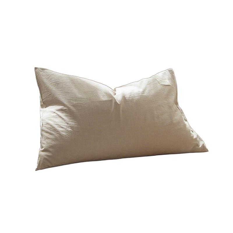 

1 шт. наволочка моющаяся студенческое общежитие простое постельное белье мягкий наволочка не мнется ремесло хлопок украшения для дома 30x50cm