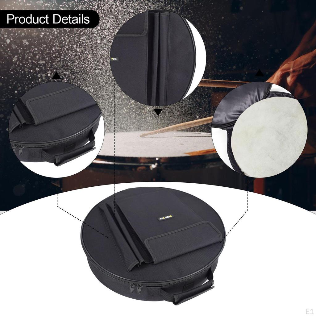 Drum Bag Backpack Carrying Case Percussion Accessories Pocket Dustproof Stick Mallet with Carry