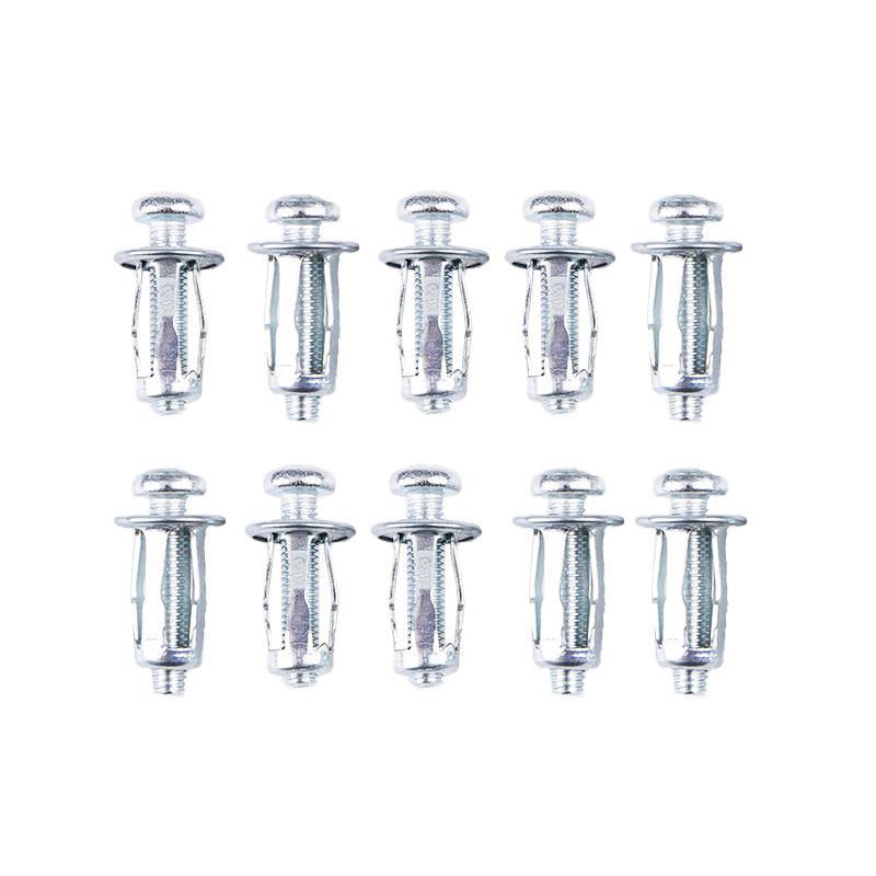 10Pcs M5/M6 Jack Nuts Car Metal Screw Petal Nuts Screw for Hollow Wall Iron Skin