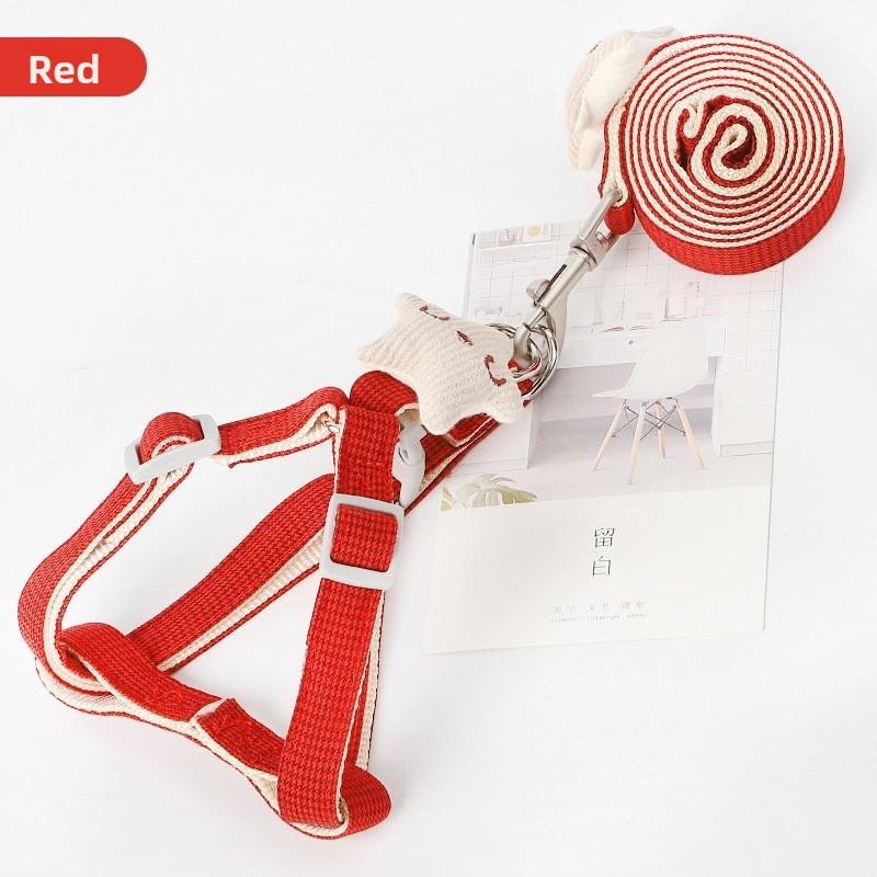

Dog Rope Dog Pet Leash Cat Chest Strap Dog Chain Walking Dog Leash Pet Supplies Small 1.0cm * 120cm червоний