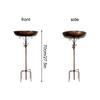 Vintage Iron Bird Bath & Feeder - 2-in-1 Outdoor Garden Decor For Birds