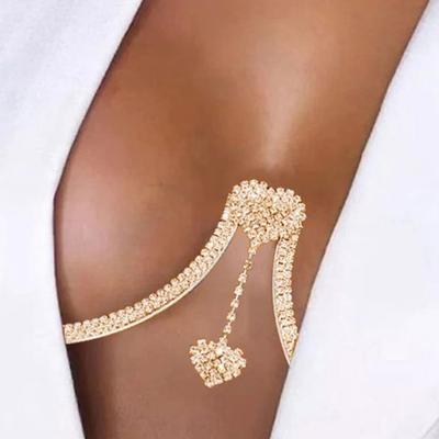 Lanț pentru piept în formă de inimă Lanț pentru piept cu floare Suport sexy pentru piept Lanț pentru corp Rochie cu decolteu adânc