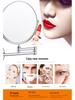 Dual-Sided Retractable Wall-Mounted Makeup Mirror - Self-Adhesive, No Drilling Required