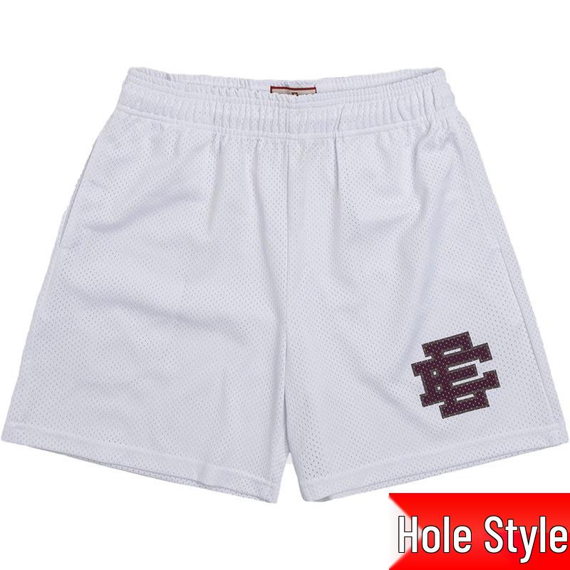 

EE Мужские фитнес-шорты для мышц - Дышащая сетка, Длина до колена, Европейский и американский стиль L