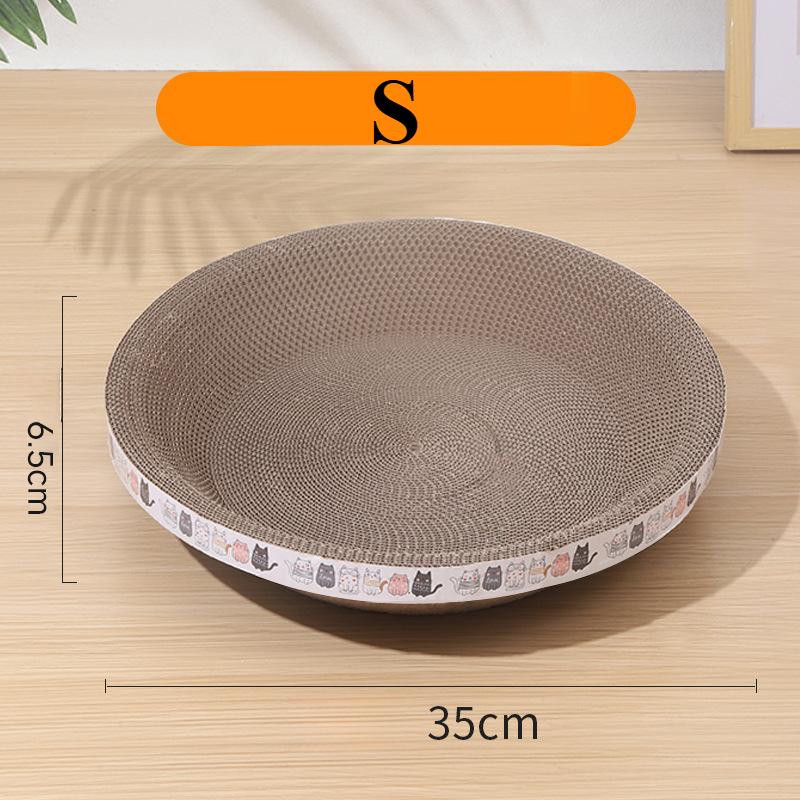 1/2 PCS Cat Scratching Board Nest Combo Wear-resistant Corrugated Cardboard Oval Design Protect Furniture Pet Toy Accessory