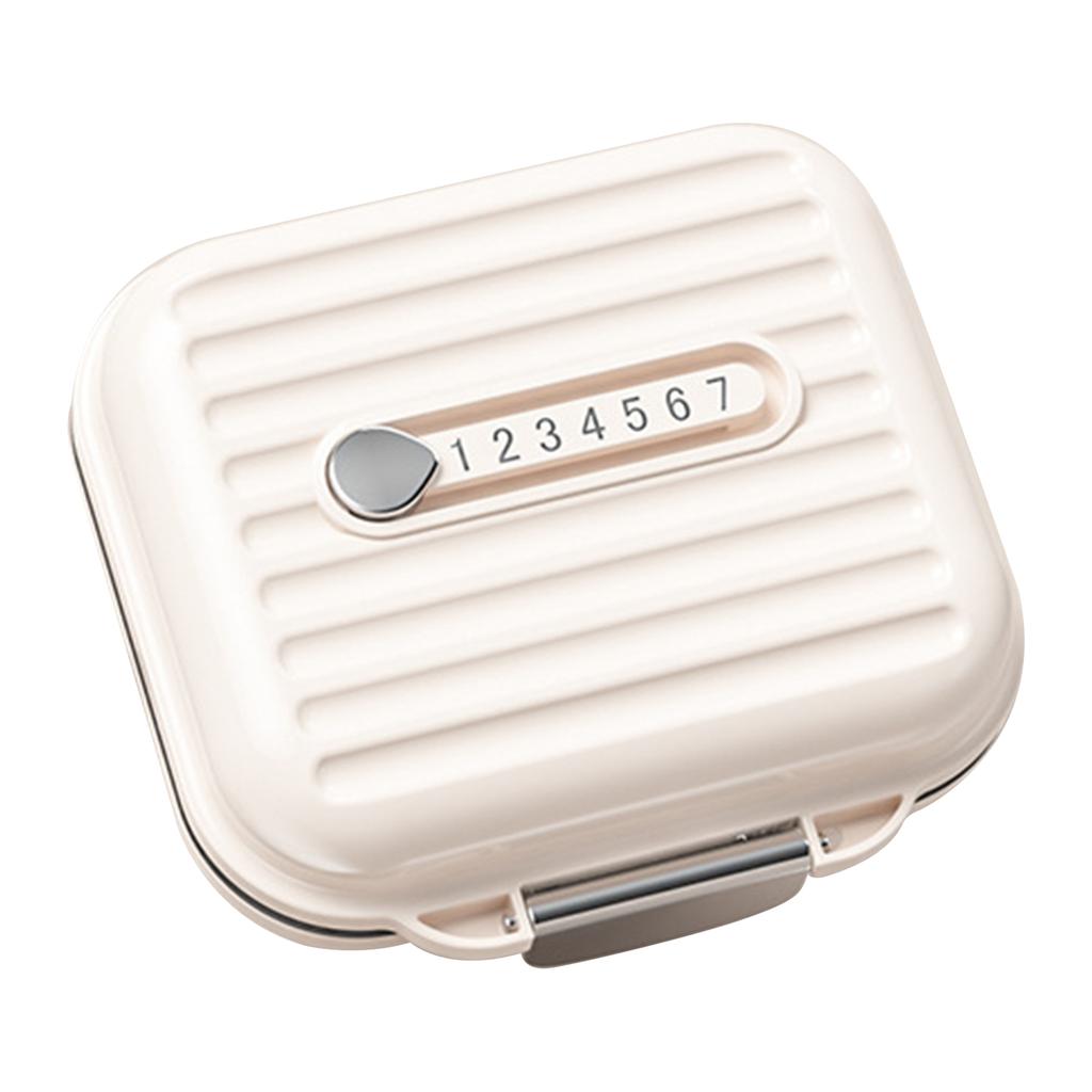 Pillbox 7 Days Travel Tablets Organiser Daily Medicine Vitamins Holder Storage Container Dustproof Lid Travel Medication Protect