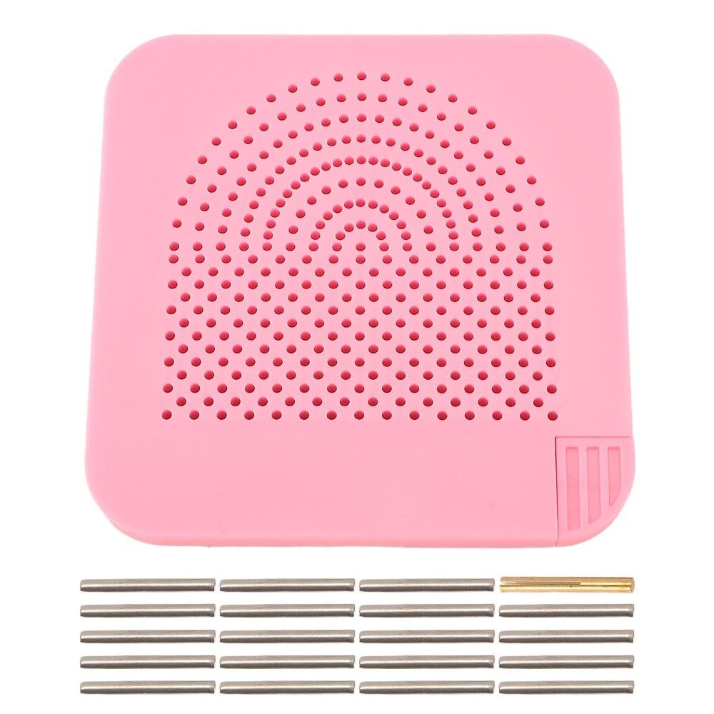 With Storage Drawer Quilling Guide Board With Pins Plastic Paper Quilling Board Square Quilling Winder Board Craft Creation розовый