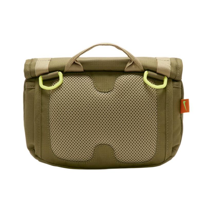 Nike Woven Strap Design Fabric Shoulder Crossbody Waist Bag Unisex bags Olive-Green DJ9681-368