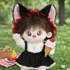 Cute Animal Ear Dress Up Doll Maid Style Cat Ears hairband Cotton doll headwear  20cm Doll