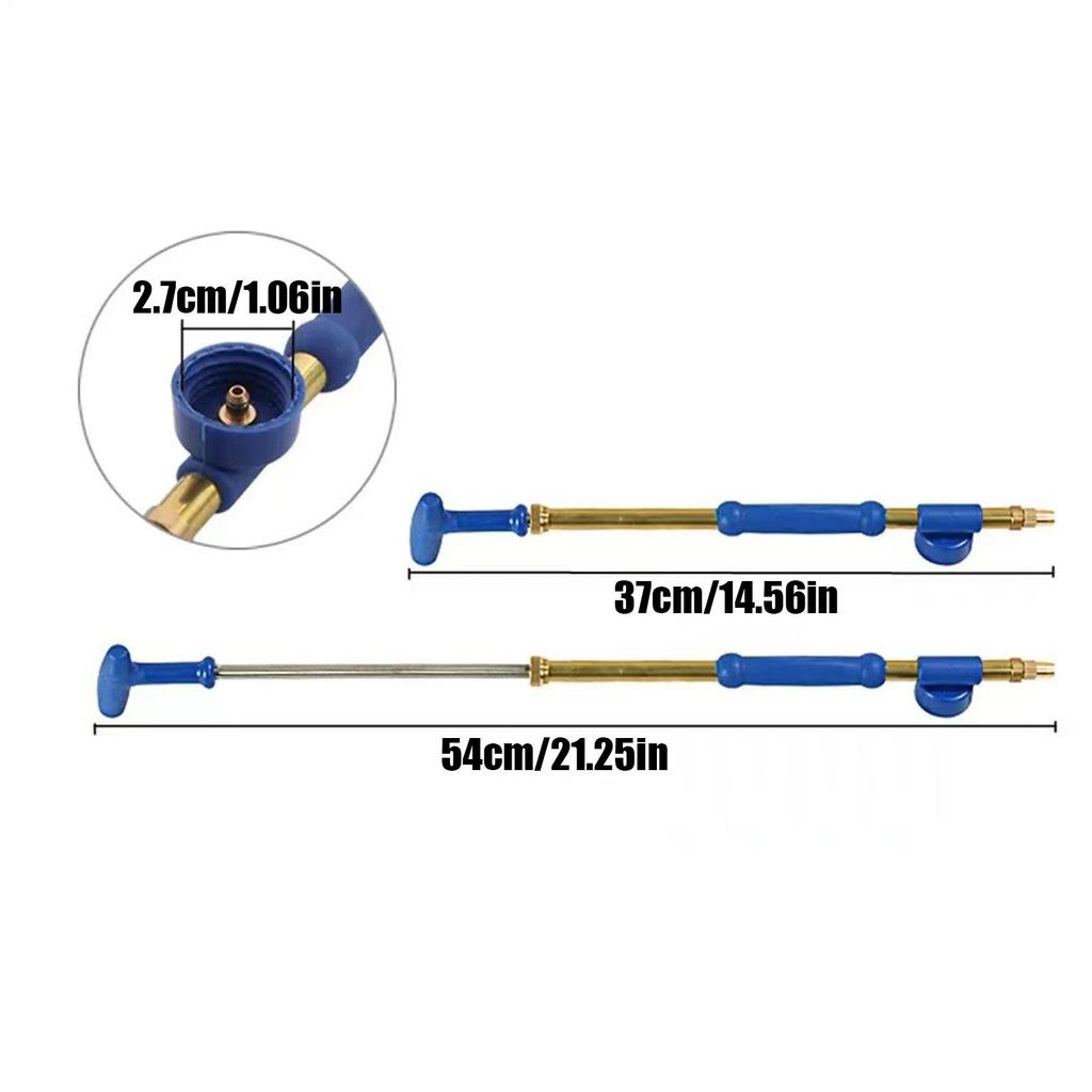 Single / Double Head Bottle Interface Garden Trolley Brass Guns Sprayer Adjustable Nozzle Water Pressure Atomization Sprayer