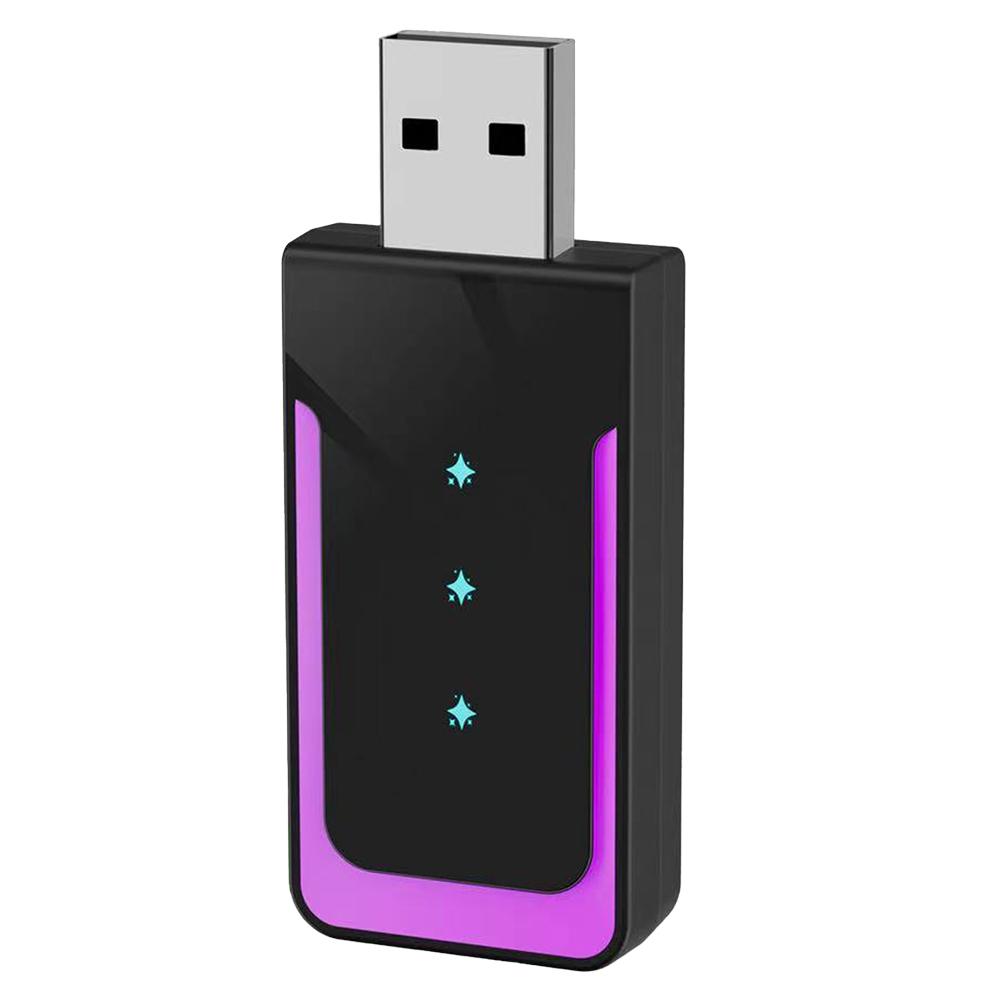 

Мини-адаптер беспроводной связи CarPlay с автоматическим подключением WiFi BT, беспроводной адаптер Carplay Android Auto для OEM-проводных автомобилей CarPlay Andriod Auto фиолетовый